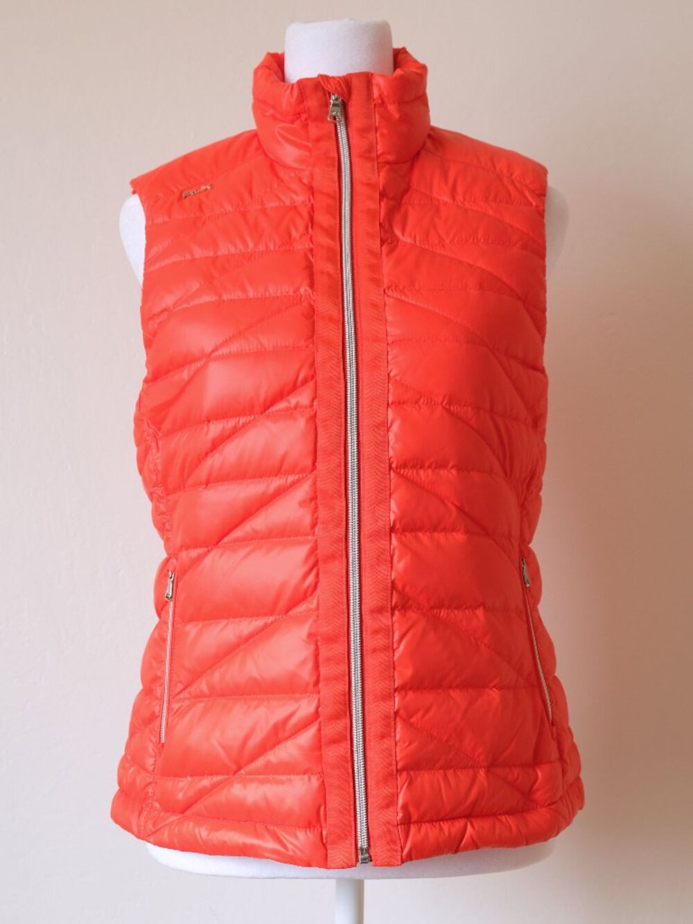 Ralph Lauren RLX Ultralight Down Puffer Vest, Orange, Size XS, Like new!